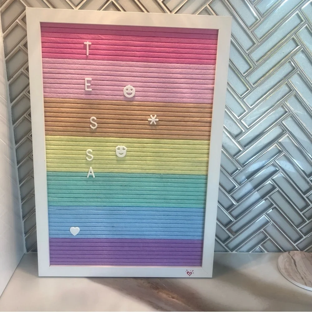 Rainbow Felt Letter Board